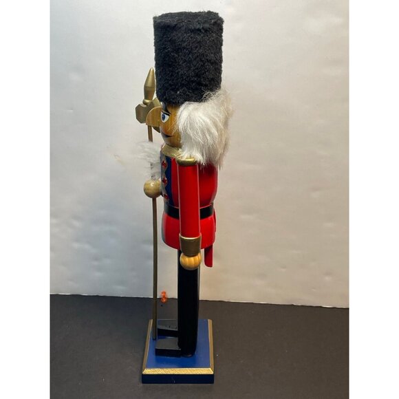 set of 2 Nutcracker Soldier large 15" Christmas decor wood - Picture 6 of 16